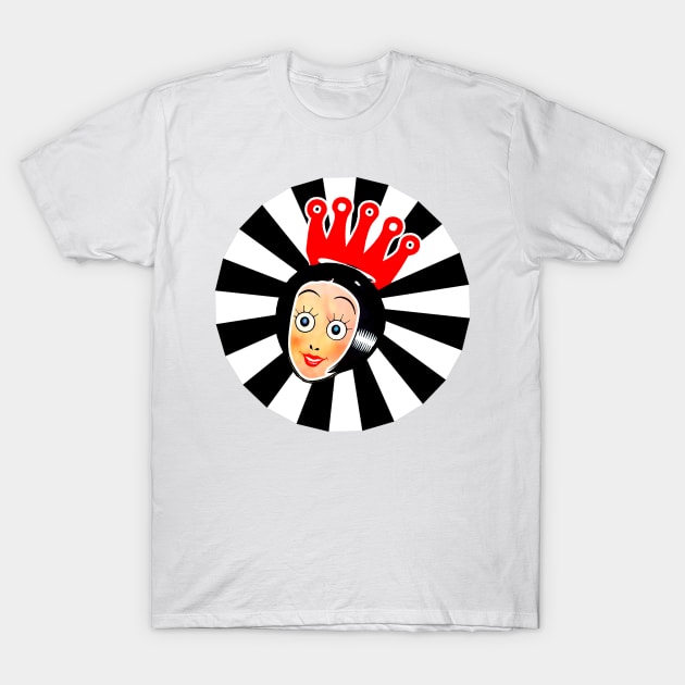 queen girl with red crown T-Shirt by Marccelus